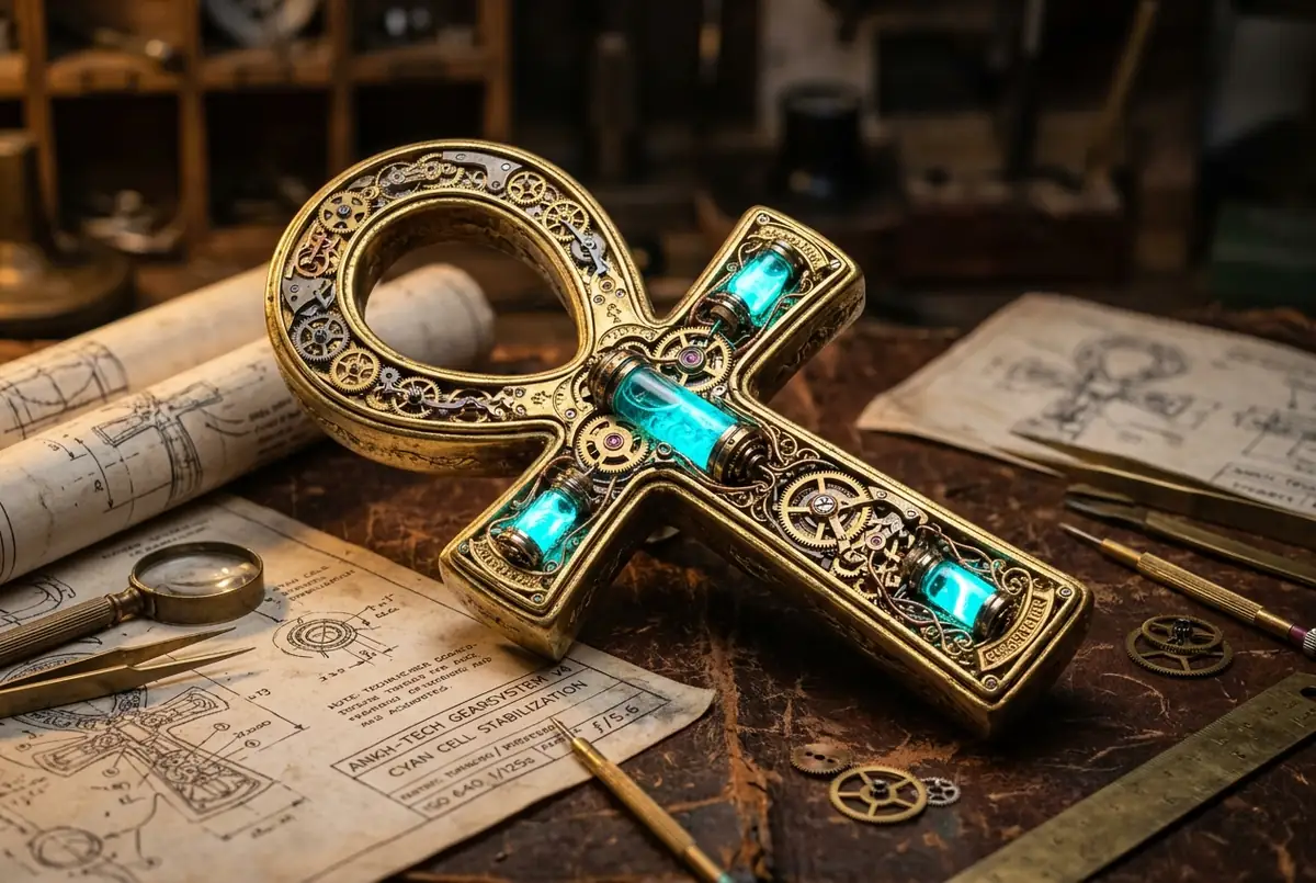 Golden Ankh Artifact